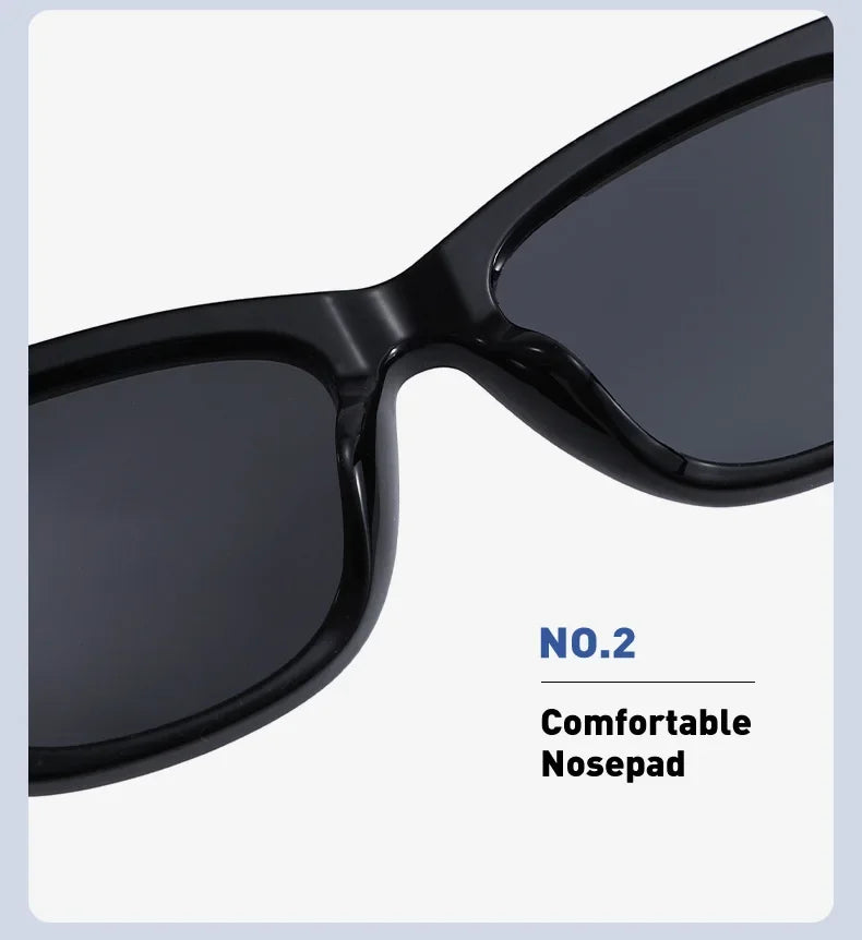 Rechteckige Sonnenbrille für Damen, Retro-Fahrbrille, 90er-Jahre-Vintage-Mode, schmaler quadratischer Rahmen, UV400-Schutz