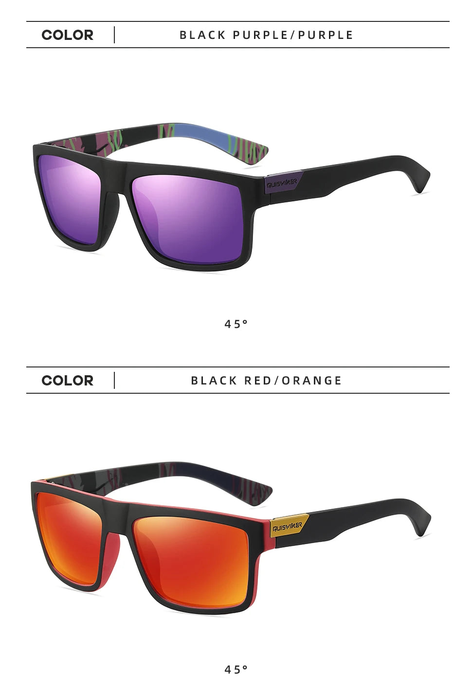 Klassische polarisierte Sonnenbrille für Herren und Damen, UV400-Sonnenbrille, Angelbrille, Outdoor-Sportbrille