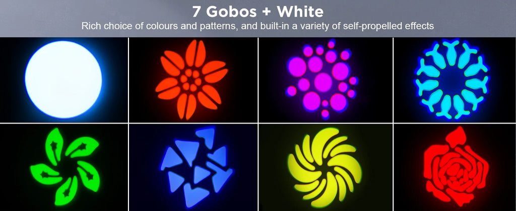 2 Stück 50W Beam Moving Head Licht RGB Farbmischung Musterlichter Bühneneffektbeleuchtung für Disco Show Konzert Party KTV Theater