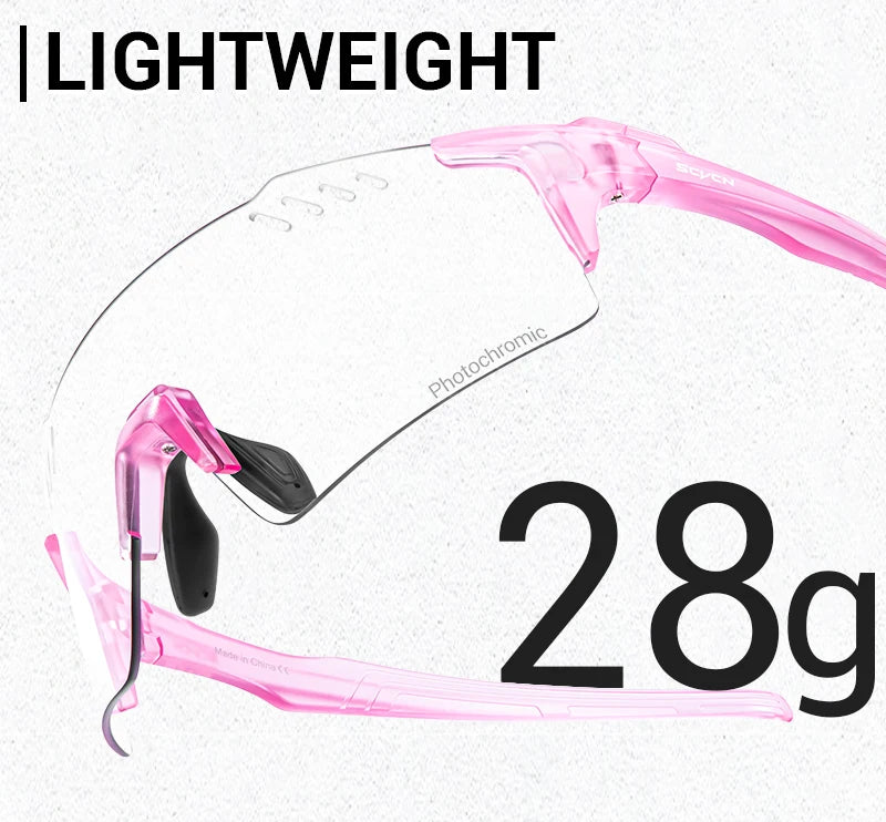 SCVCN Photochrome fahrrad Radfahren brille UV400 Fahrrad reiten Brillen Sport MTB Outdoor Sport Golf Camping Fahren Okulare