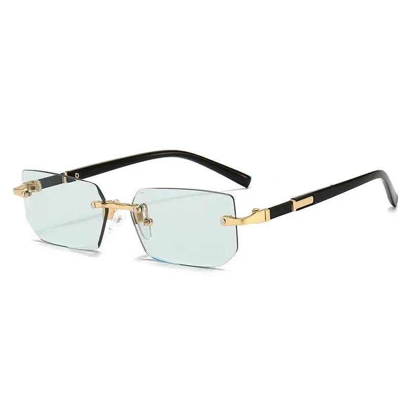 Mode High Definition Sonnenbrille Männer Damen Blau Licht Blockieren Augenschutz Brillen Randlose Quadratische Rahmen Brillen Goggle