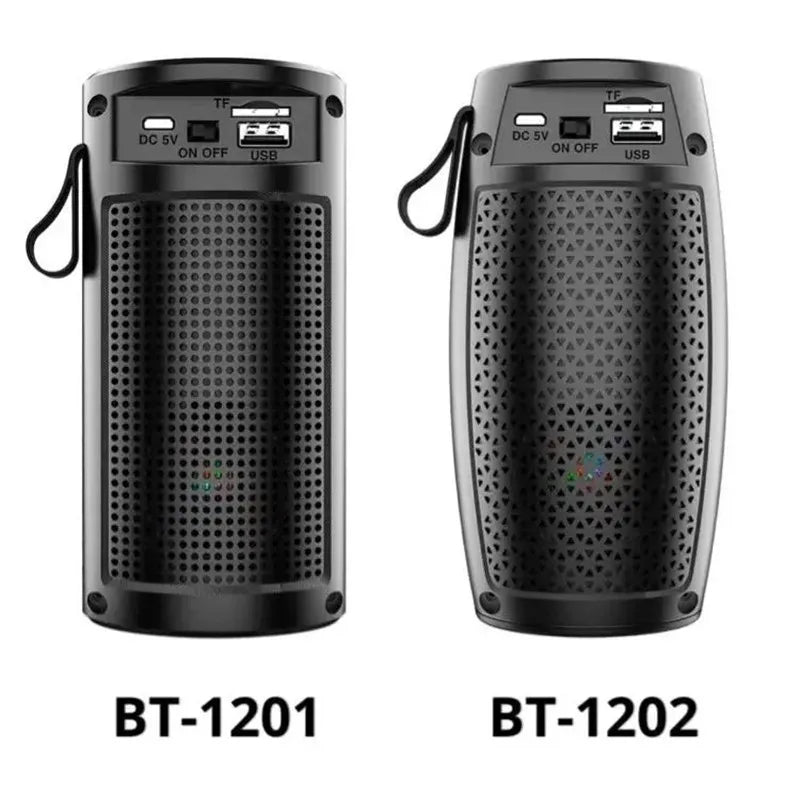Lanfy #   BT-1202 Tragbarer Bluetooth-Lautsprecher mit bunter 360-LED-Lichtshow