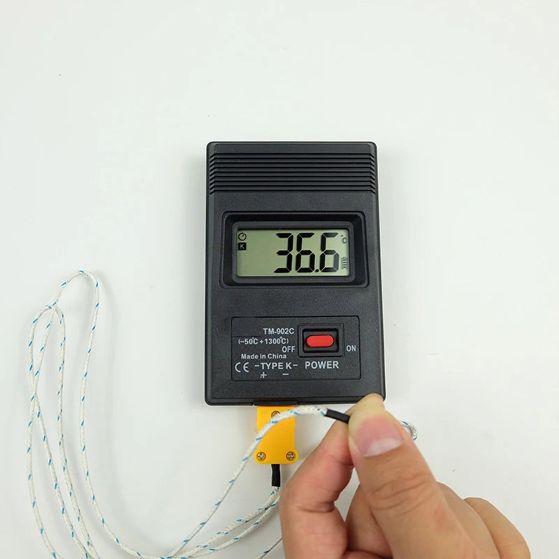 TM902C K-Typ Digital Thermometer Tester Temperaturmesser TP01 Thermoelement Nadelsonde -50 °C bis 1300 °C
