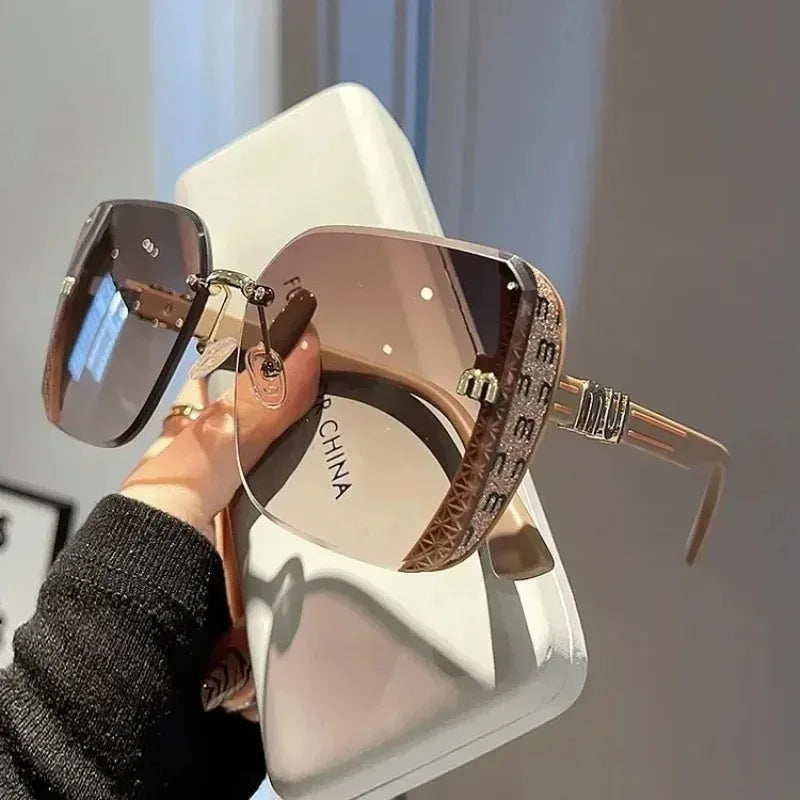 Ins Neue Fashion Square Sonnenbrille Frauen Luxus Designer Sonnenbrille Damen Vintage Trendy Fahren Brillen Gafas De Sol