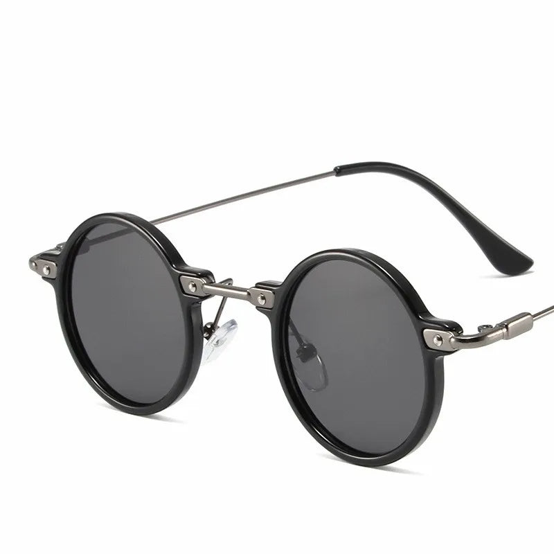 Runde Sonnenbrille für Männer Frauen Retro Steampunk Sonnenbrille männlich weiblich Marke Designer Metallrahmen Brillen Sonnenbrillen oculos de sol