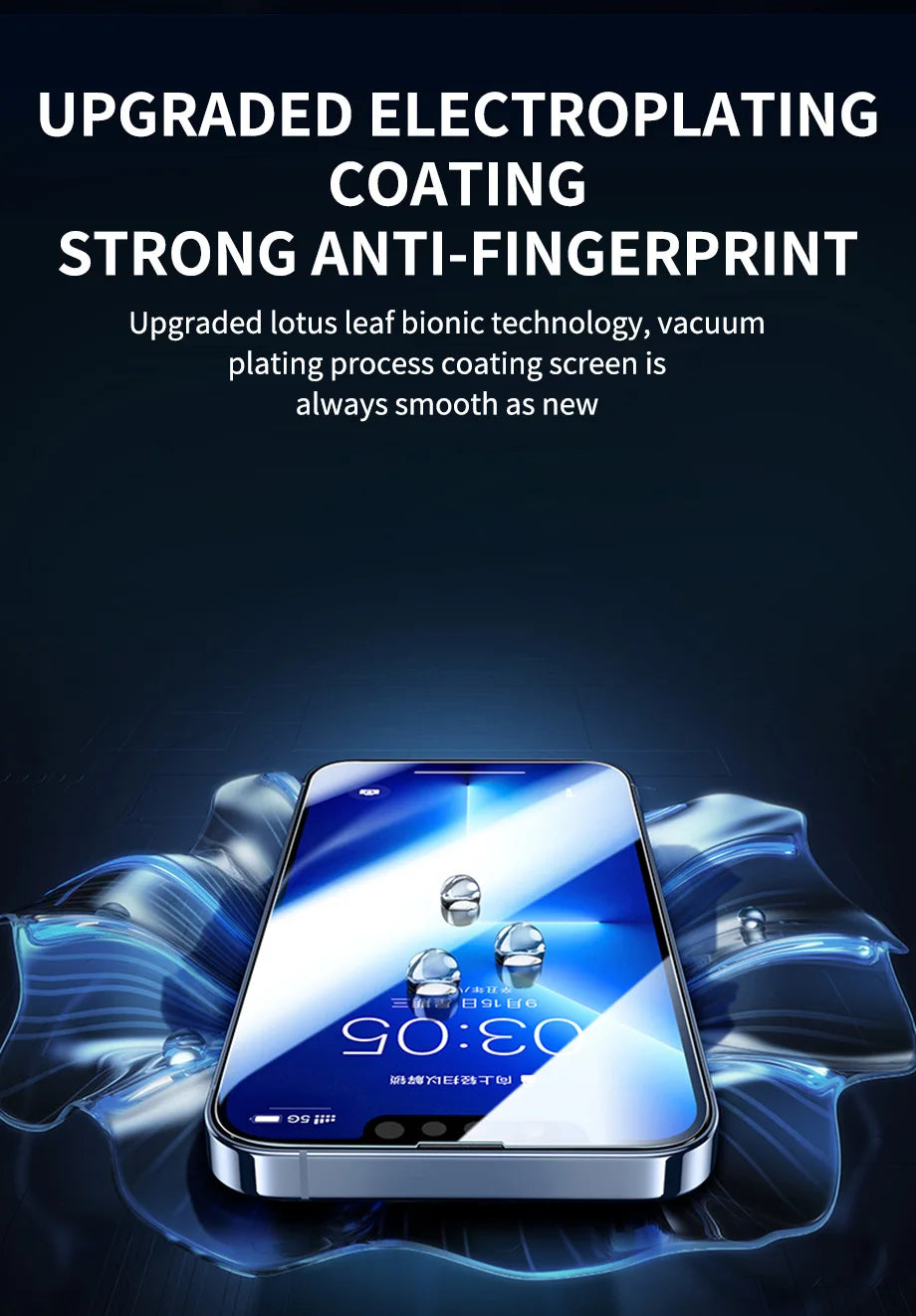 3 Stück gehärtetes Glas für iPhone 14 13 12 11 15 Pro Max Mini Displayschutzfolie für iPhone 17 XR XS MAX 7 8 Plus 16 Schutzglas