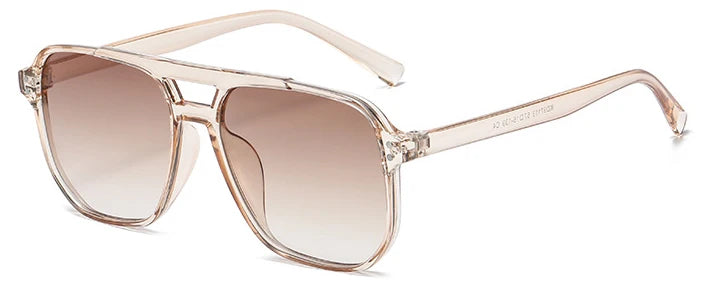 Vintage Übergroße Gelbe Linse Quadratische Sonnenbrille Für Frauen Luxus Marke Getönte Sonnenbrille Weibliche Retro Shades Sommer Punkte