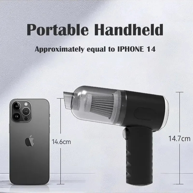 9000Pa Drahtlose Auto Staubsauger USB Lade 1200mAh Tragbare Reinigung Gerät Mini Nass und Trocken Staubsauger Haushalt
