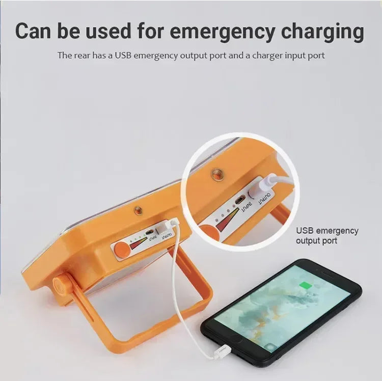 Kommerzielle Solarlaterne, 2000 mAh, Leistungskapazität, 15-Stunden-Bedienung, tragbares LED-System für Straßenautomaten, Campingsicherheit