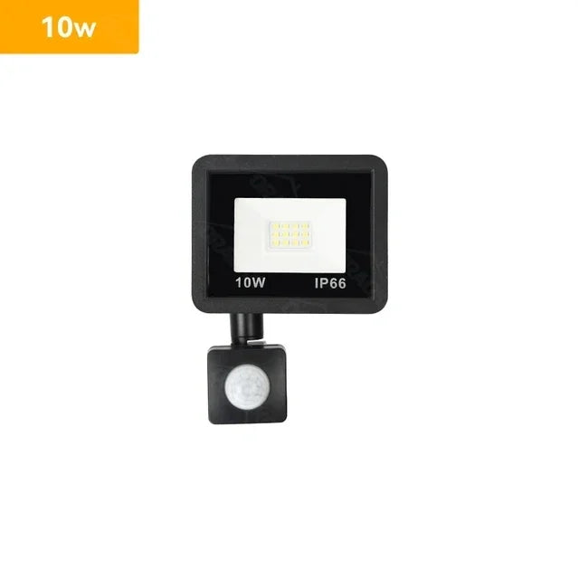 LED PIR Motion Sensor Flutlicht Outdoor Wand Licht Weißes Licht 100W 50W 30W 20W 10W IP66 Wasserdichte LED Strahler Für Garten