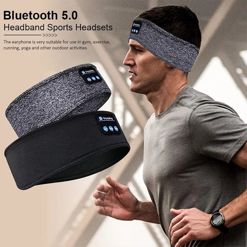 Fone Bluetooth-Kopfhörer Sport Schlaf Stirnband elastische drahtlose Kopfhörer Musik Augen maske drahtlose Bluetooth-Headset Stirnband