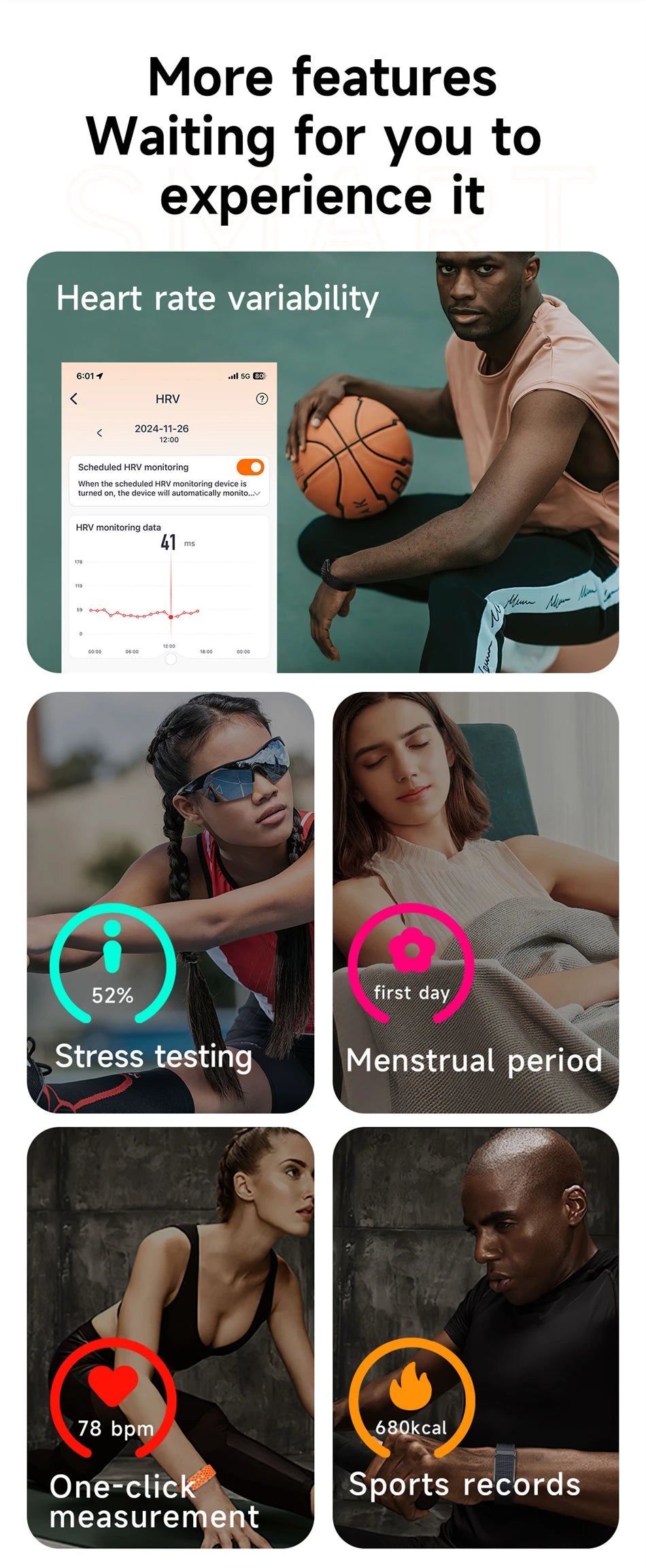 LIGE Smart Uhr Herzfrequenz Blutdruck Monitor Schrittzähler Sport Fitness Tracker Elektronische Armband Männer Frauen Smartwatch Mann