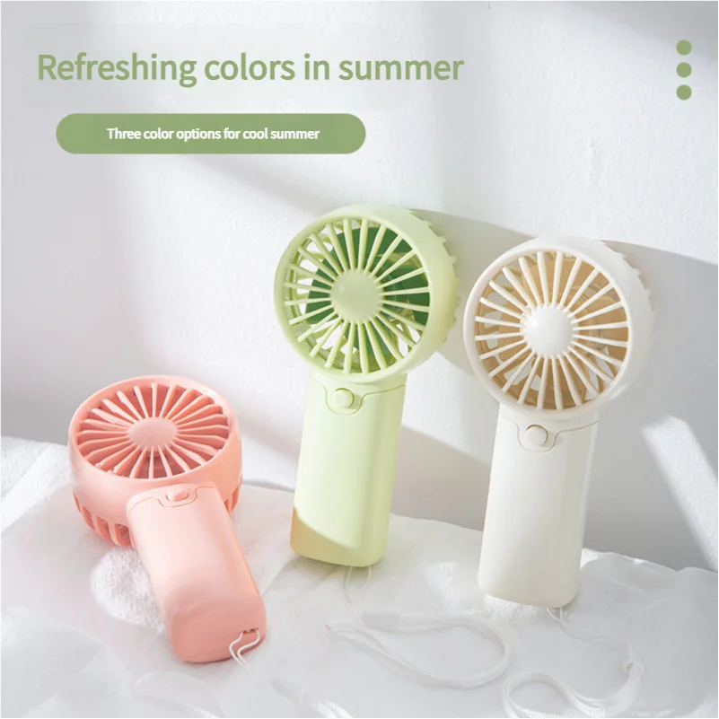 MEET SUN Tragbarer Ventilator, praktischer kreativer kleiner Ventilator, Handventilator, leichter Handventilator mit AA-Batterie, Mini-Ventilator, Luftkühler