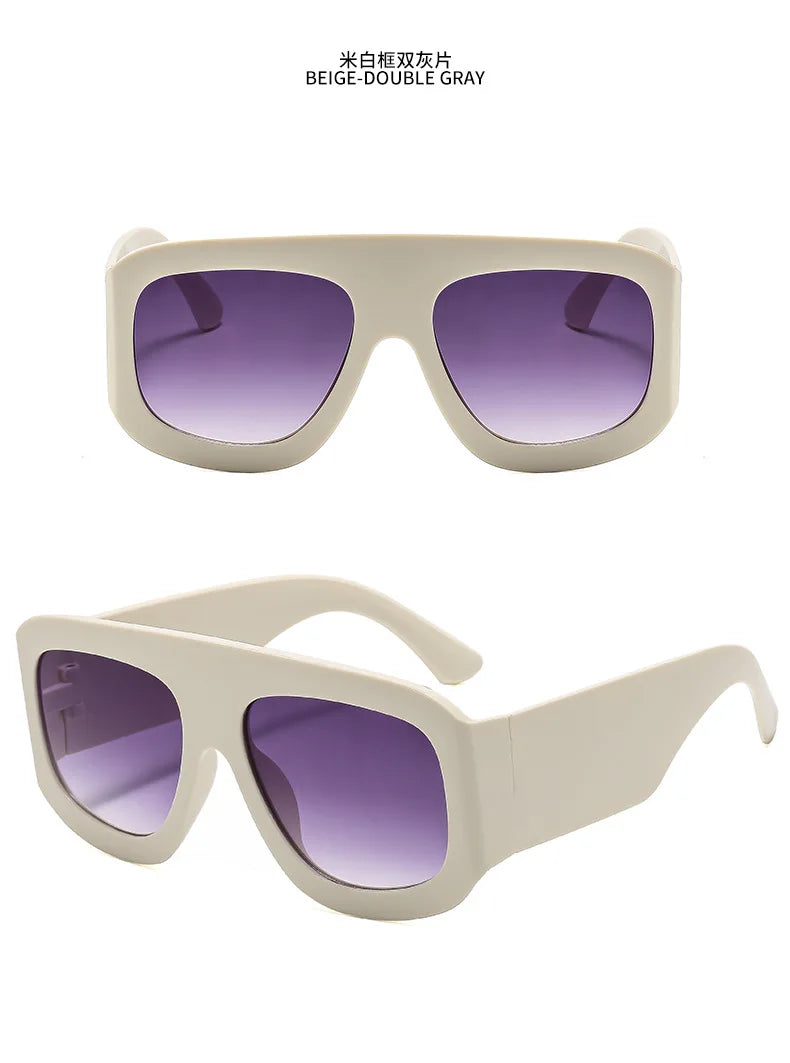 Übergroße quadratische Sonnenbrille für Männer und Frauen, 2025, neueste Mode, trendige INS-Partybrille, Unisex, stilvolles Accessoire, Freundschaftsgeschenke