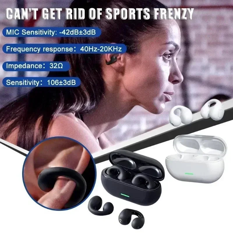 Neue Original T75 Knochenleitung Drahtlose Bluetooth 5,3 Kopfhörer Sport Kopfhörer HiFi Sound Qualität Wasserdichte TWS Headset