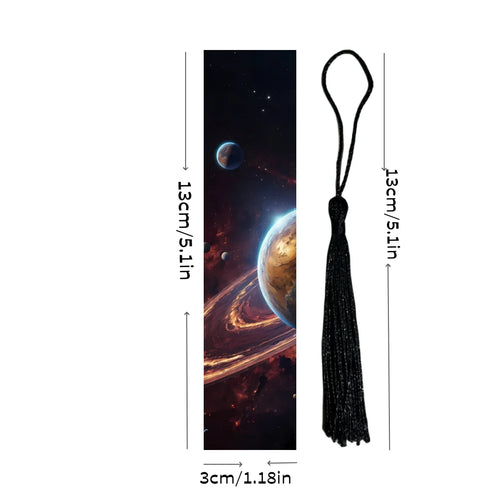 10 Stück Acryl-Lesezeichen für Studenten, Lernbedarf, Schreibwaren, Geschenke, Dekor, Geschenke, Buch, Büro, kosmische Planeten, Astronautenmuster