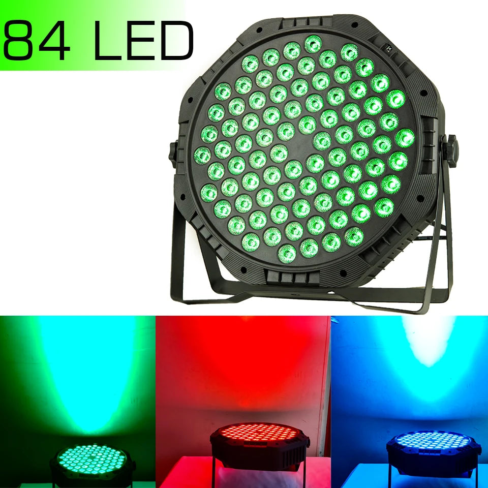 Neue 80 W Upgrade 54 Par Licht LED Bühne Party Lichter flache Par Strobe Dmx512 Steuerung RGB 3In1 Farben für DJ Disco Hochzeit Weihnachten