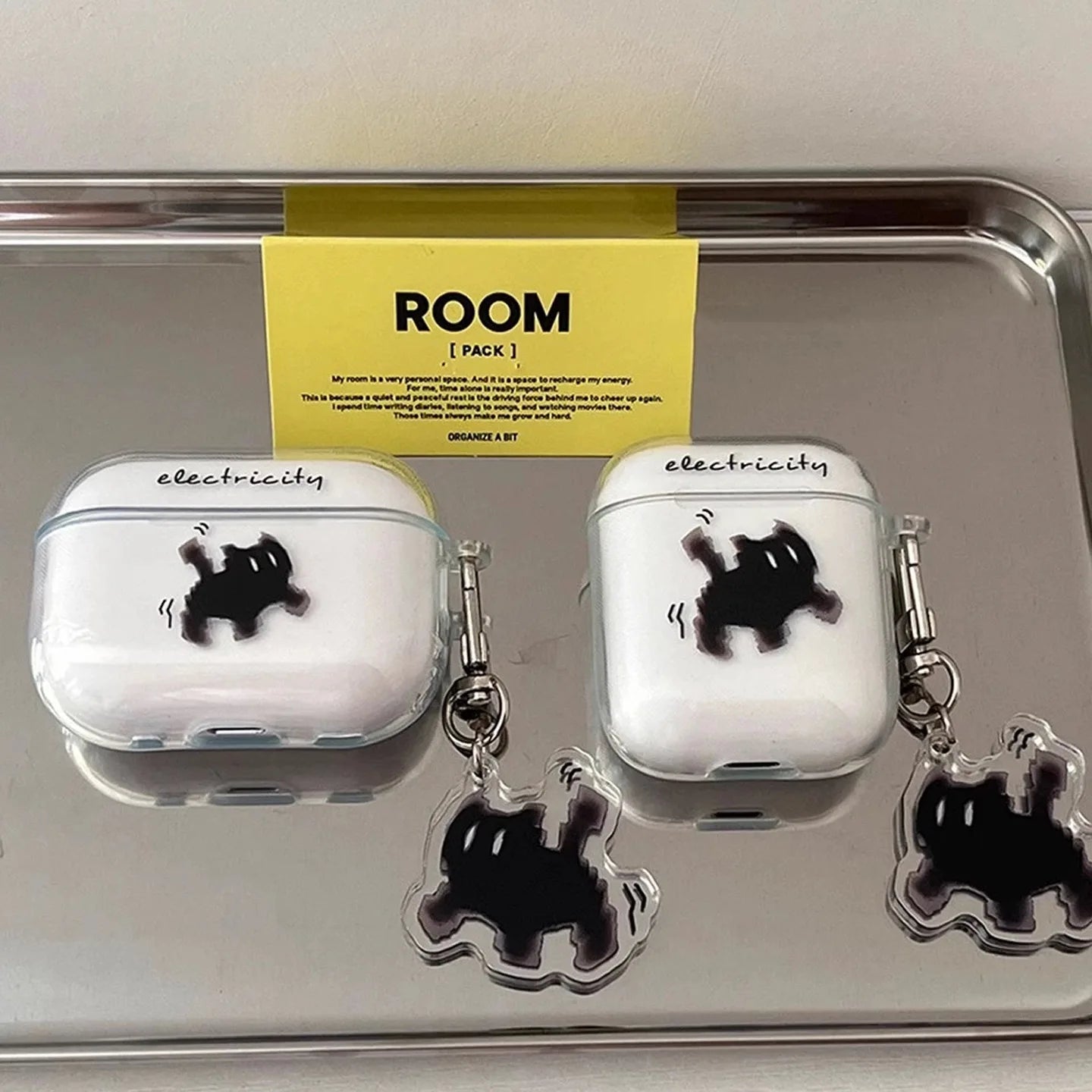 Drahtlose süße Katze schwarze Ladebox für AirPods 4 Pro 3 2 1 Pro3 Hülle transparente Silikon-Kopfhörerhüllen für Airpods Pro 2