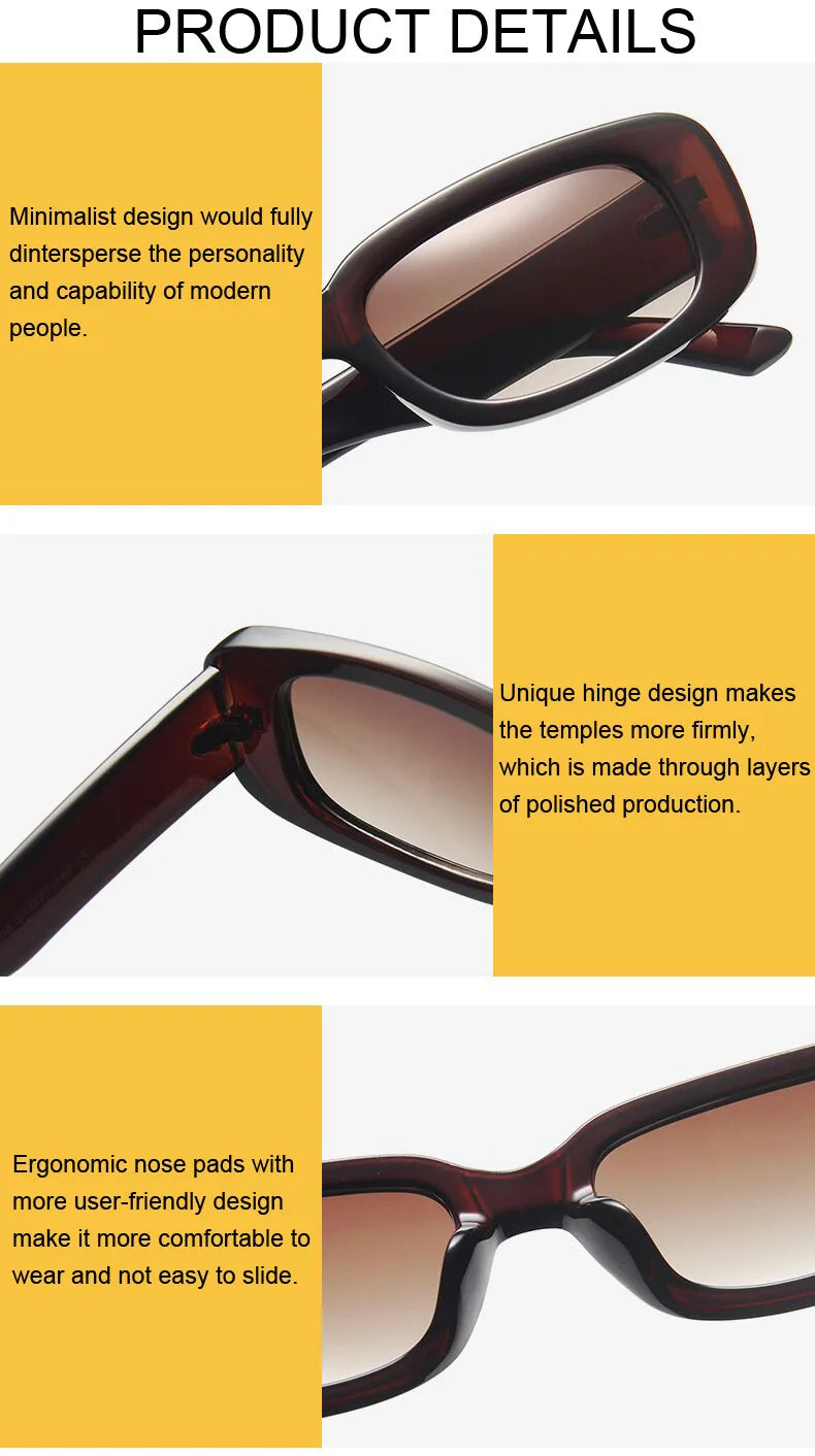 Retro kleine quadratische Sonnenbrille Männer und Frauen trend ige europäische und amerikanische Mode Street Shot Sonnenbrille UV-sichere Brille