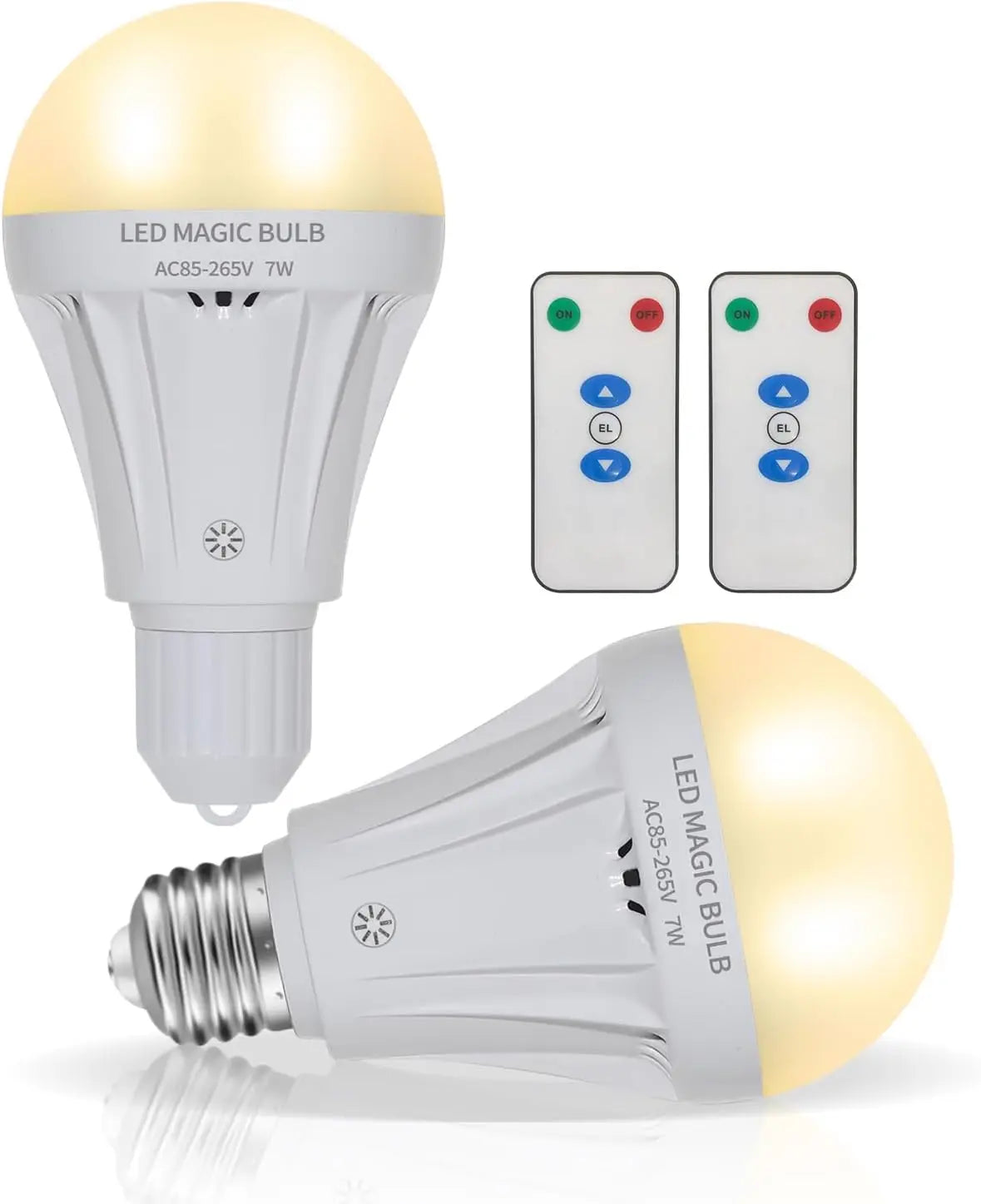 Wiederauf ladbare Glühbirnen, batterie betriebene Glühbirne mit fern gesteuerten e27 LED-Not glühbirnen warmweiß mit dimmbarer Wand