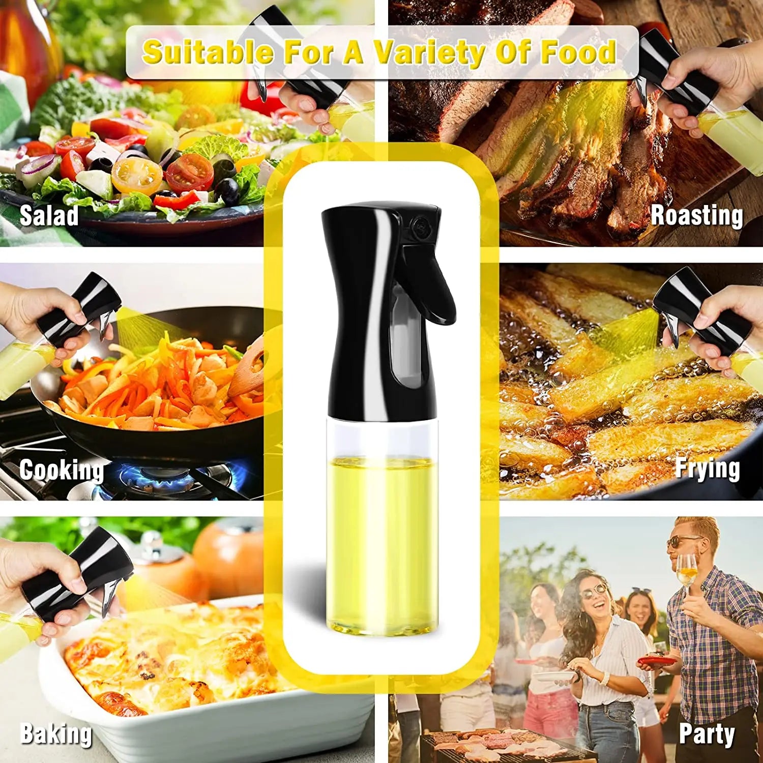 200/300/500 ml Öl Spray Flasche BBQ Kochen Olivenöl Sprayer Kunststoff Backöl Spray Leere Flasche Essig flasche Oder Öl pinsel