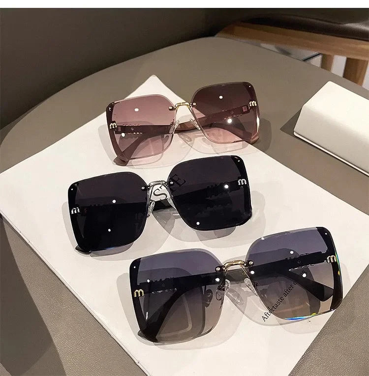 Ins Neue Fashion Square Sonnenbrille Frauen Luxus Designer Sonnenbrille Damen Vintage Trendy Fahren Brillen Gafas De Sol