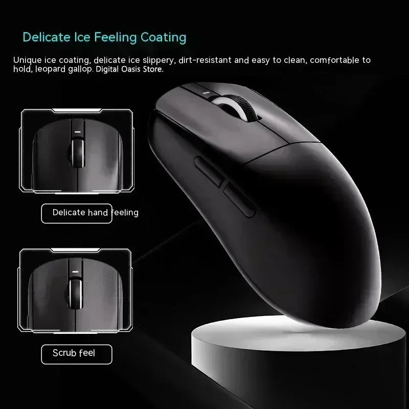 ATK Vxe Dragonfly R1 Maus Schwarz Weiß R1 Se Pro Maus 4K Empfänger Leichte PC Drahtlose Bluetooth Spiel E-sport Zubehör