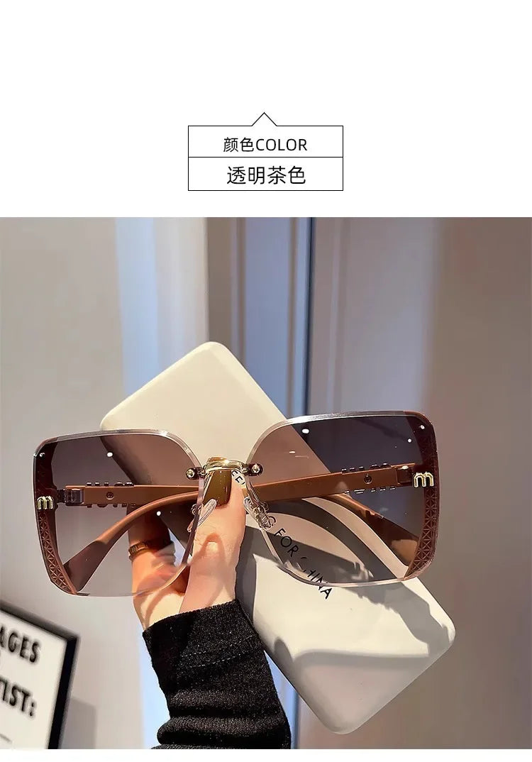 Ins Neue Fashion Square Sonnenbrille Frauen Luxus Designer Sonnenbrille Damen Vintage Trendy Fahren Brillen Gafas De Sol