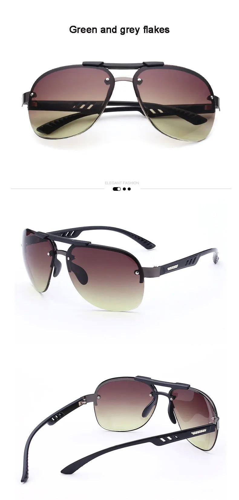 2025 neue Sonnenbrille UV 400 Vintage Punk Randlose Rechteck Männer Mode Gläser Trendy Kleine Rahmen Sonnenbrille Rahmenlose Brillen