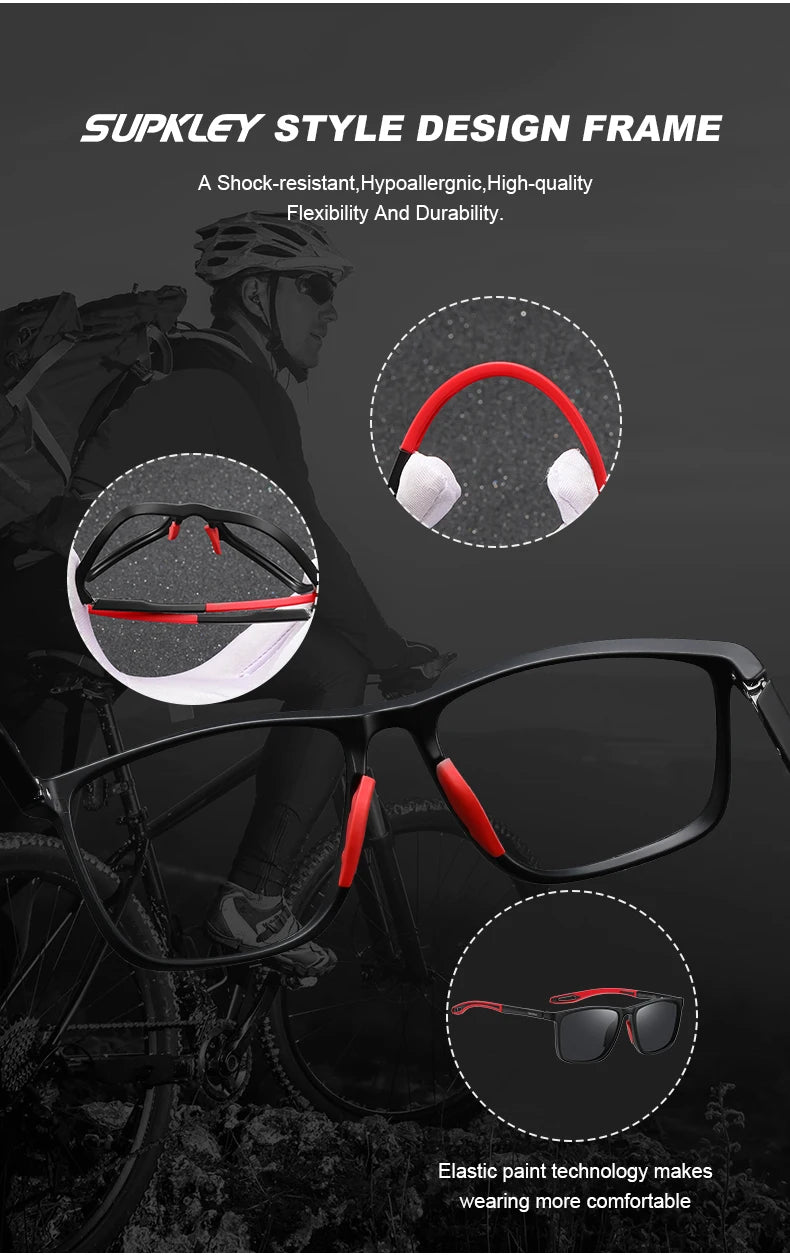 Supkley sport sonnenbrille für männer frauen bequeme leichte polarisierte sonnenbrille uv400 brillen zubehör beste geschenk wahl