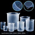 50ml/300ml/500ml/ml liefert heißer Verkauf abgestufter Boro silikat becher Kunststoff Messbecher chemischer Labor becher Kunststoff