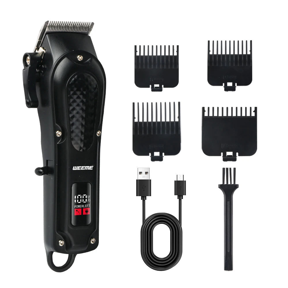 T9 Vintage Herren elektrische Haarschneidemaschine Bartschneider/wiederaufladbare Haarschneidemaschine mit Nasenhaarschneider Kit Freund Geschenk