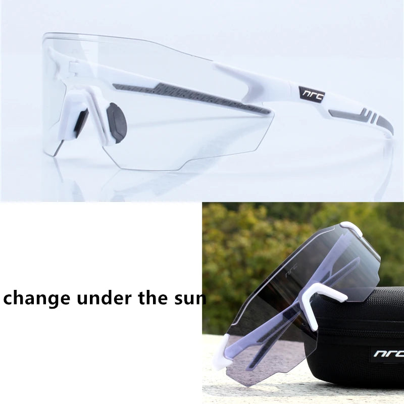 NRC Radfahren Sonnenbrille 1 objektiv UV400 TR90 Sport Fahrrad Brille MTB Mountainbike Angeln Wandern Reiten Brillen für Männer Frauen