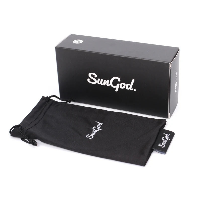 SUNGOD Blaue Spiegel Sonnenbrille Männer Polarisierte Linse Brillen Vintage Fashion Square männer Sonnenbrille SPORT