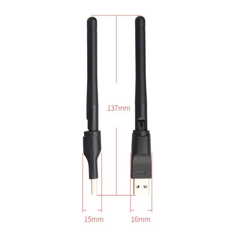 150Mbps Mini USB WiFi Adapter 2,4 GHz Drahtlose Netzwerkkarte 802,11 b/g/n WiFi Empfänger LAN Dongle für Set Top Box RTL8188