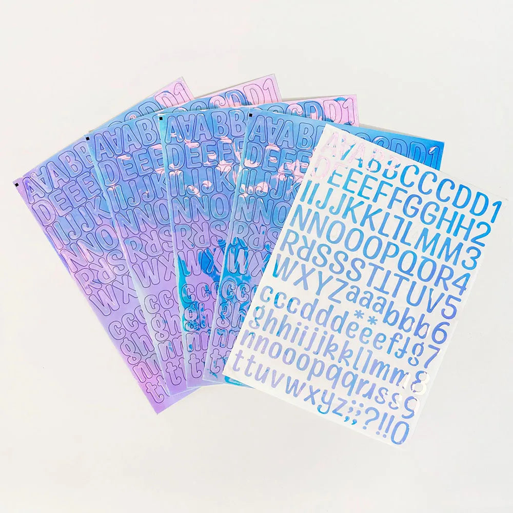 126Pcs Farbe Englisch Alphabet Anzahl Aufkleber Selbst-klebe Wasserdichte Aufkleber DIY Handbuch Album Dekoration Aufkleber Schreibwaren