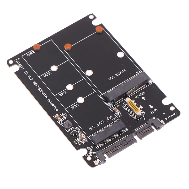 Hochwertige 1-teilige Sata 60 Gbit/s bis m2 ngff sata ssd msata ssd Adapter msata zu sata m.2 ngff zu sata Festplatten adapter platine