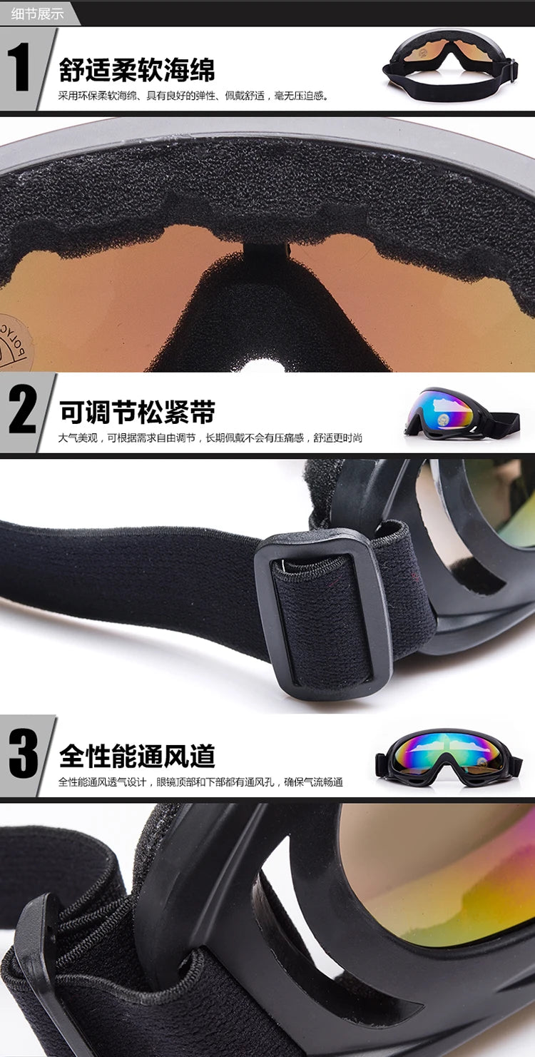 Polarisierte Motocross Fahrradbrille Motorrad Off Road Racing Photochrome Sonnenbrille Motorbrille Ski Snowboard Outdoor Sport