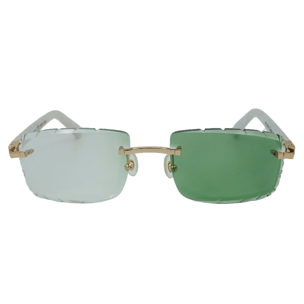 Sonnenbrille mit schlanken Metallrahmen: UV400-Schutz, trendiges Design für den täglichen und draußenbereich, schlanke Metall-Sonnenbrille