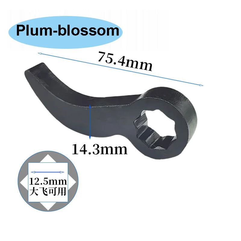 Hebeln Bar Schlüssel Adapter Kopf Horn Typ Halbe Welle Entfernung Werkzeug Öffnen Schlüssel Halb Welle Brecheisen Adapter Kopf Auto Reparatur Werkzeuge