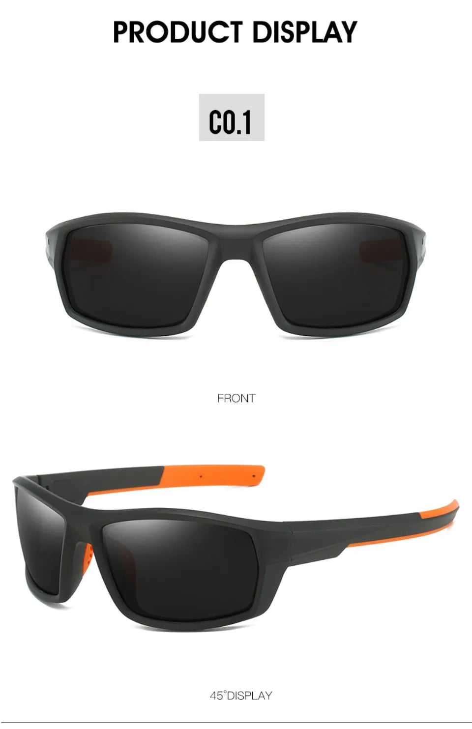 Neue Sonnenbrille für Männer Sport Polarisierte Quadratischen Rahmen Camouflage Sonnenbrille Fahren Angeln Radfahren Skifahren Sonne Brillen UV400