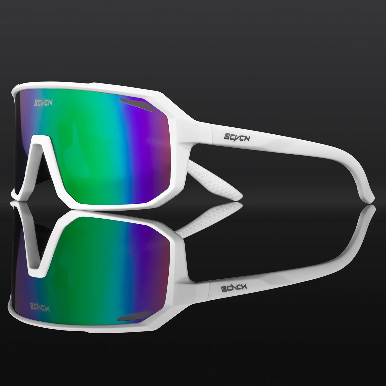 SCVCN Fahrradbrille, Fahrrad, Mountainbike, Wandern, Camping, Golf, UV400, Sonnenbrille, Sportschutzbrille für Männer und Frauen, Baseball