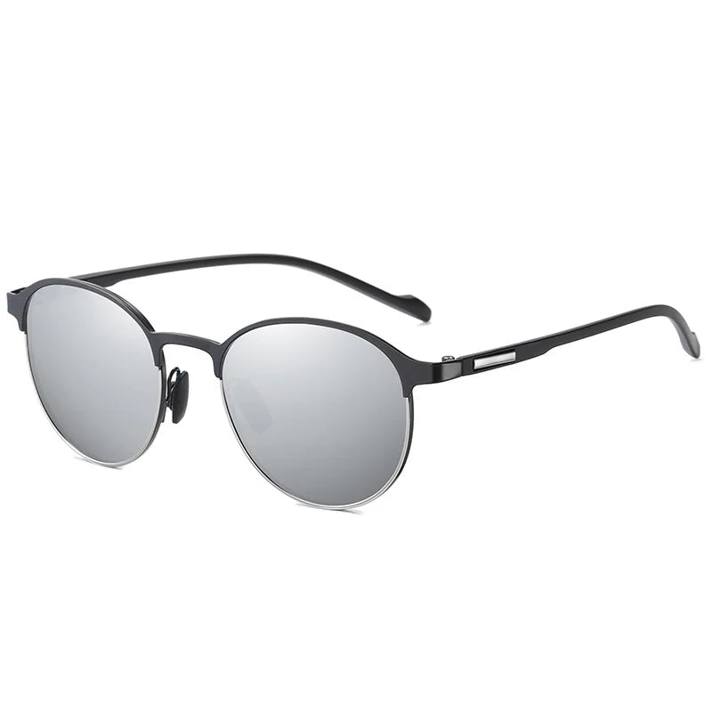 Polarisierte Sonnenbrille Fahren UV400 Schutz Sport Unisex Metall Brille Mode Blenden Halbrahmen Männer Fahrrad T522