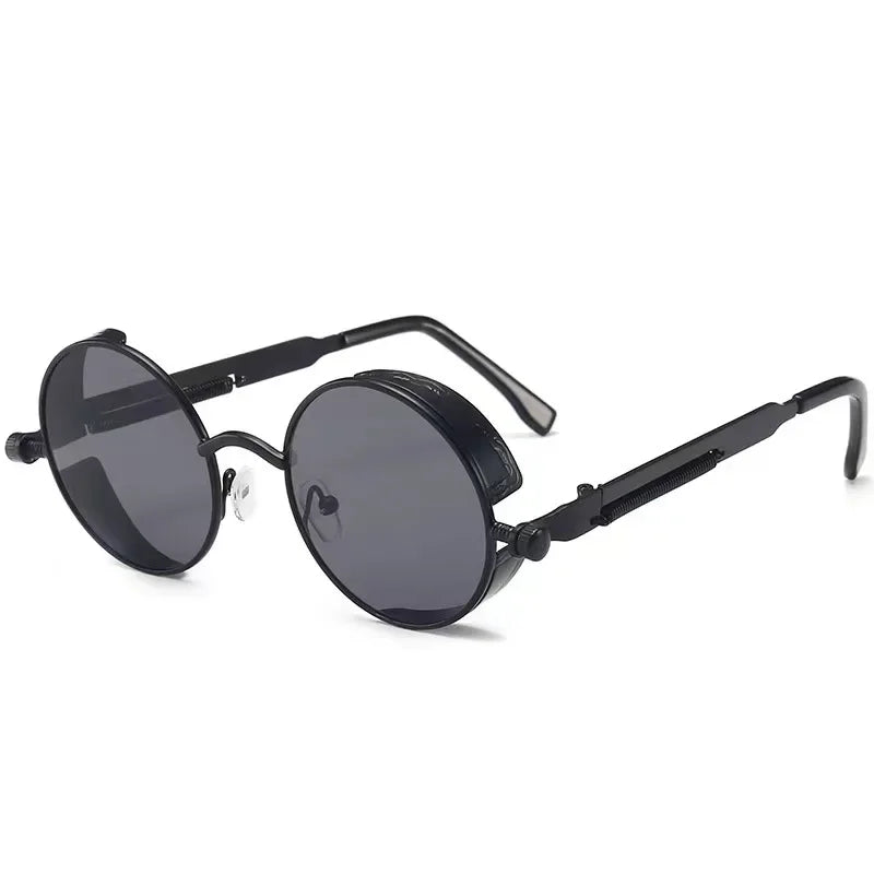 Klassische Steampunk Sonnenbrille Männer Frauen Retro Gothic Runde Herren Sonnenbrille Mode Punk Party Fahr schirme Lunette de Soleil