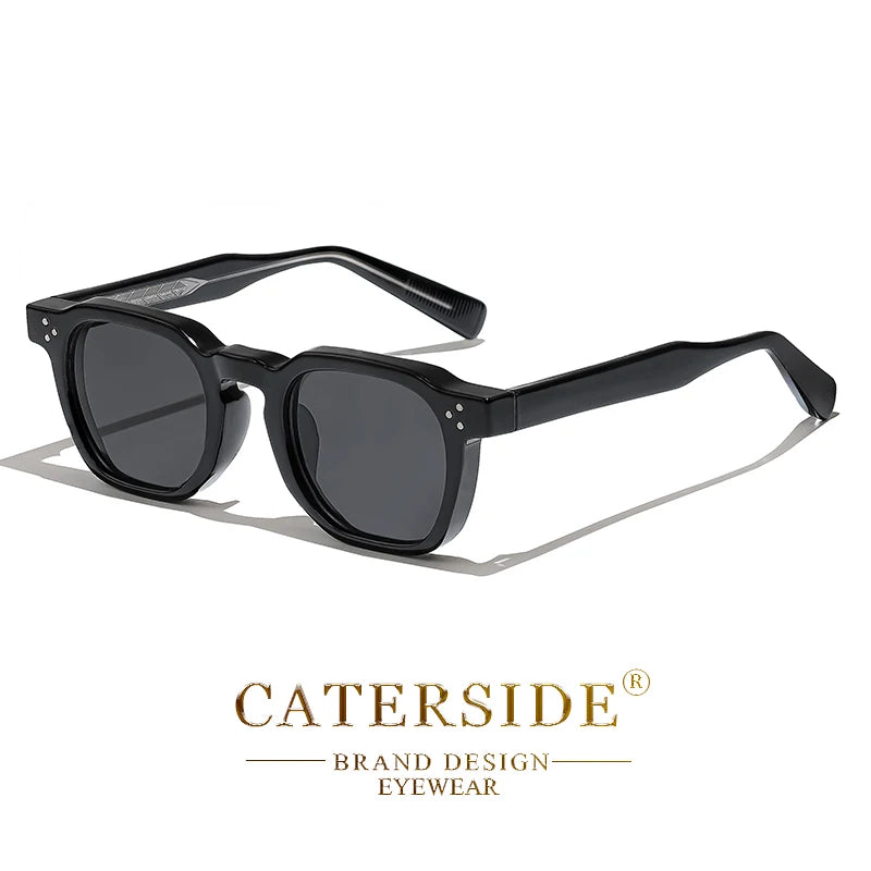CATERSIDE Modische Herren-Sonnenbrille, kleiner Rahmen, quadratisch, personalisiertes Design, Sonnenbrille für Damen, Reisen, Party, Business, Festival, Geschenk