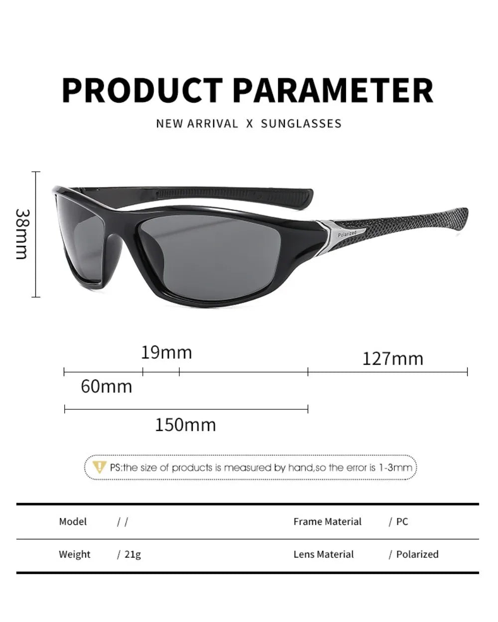Mode Sport Polarisierte Sonnenbrille Männer Frauen Angeln Wandern Laufen Radfahren Bergsteigen Sport Mann Sonnenbrille UV400 Brillen