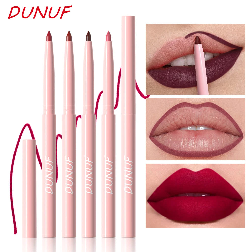 6-teiliges Lipliner-Stift-Set, langlebig, wasserdicht, schweißfest, einfaches Färben, lichtecht, Farbwiedergabe, Lipgloss-Set, Schönheits-Make-up