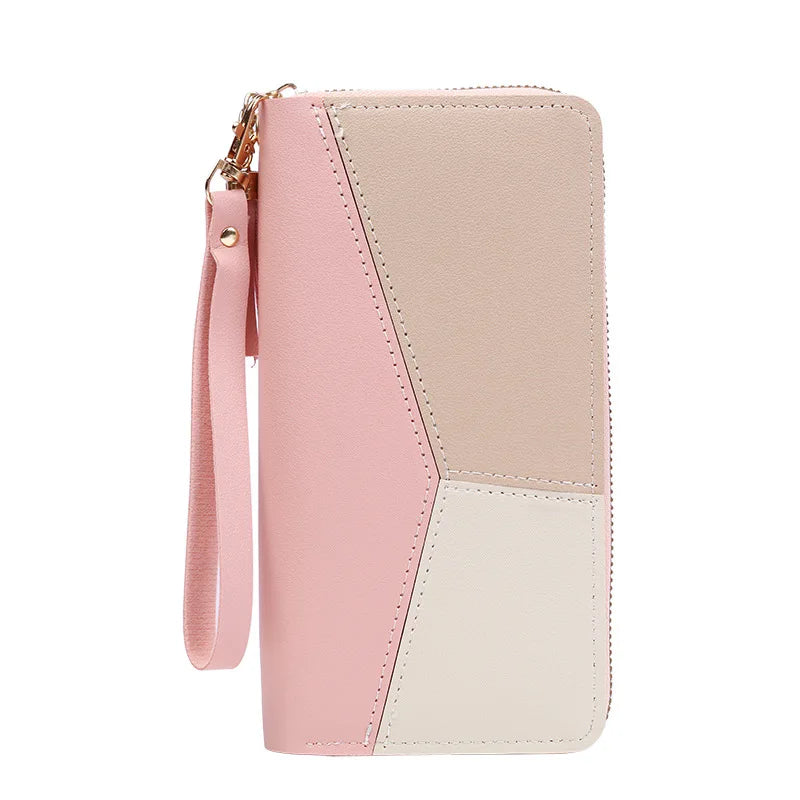 Mode Reiß verschluss Brieftaschen Damen lange Geldbörsen Handtaschen Münz geldbeutel Karten halter PU Leder Billfold Brieftasche