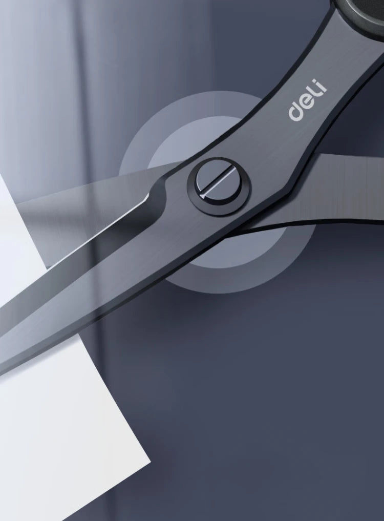 Deli 210/175mm Schwarz Edelstahl Schere Business Büro Schreibwaren Hause Schneider Schere Küche Messer Cutter Schneiden Werkzeug