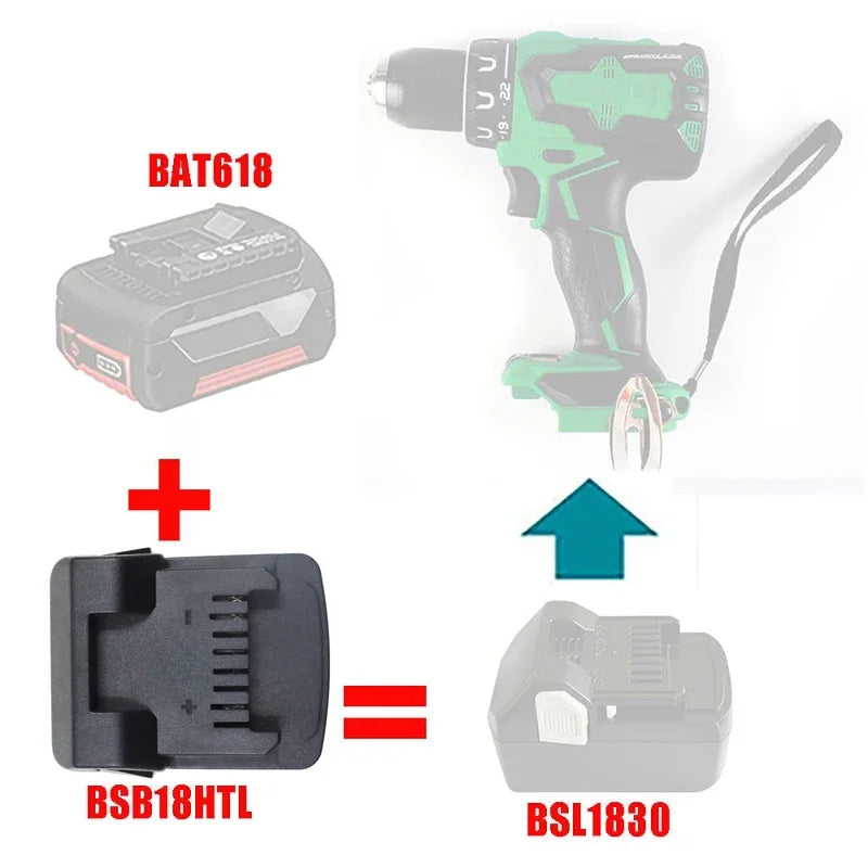 Bat618 Adapter Konverter Für Bosch 18V Batterie Für Makita Für Milwaukee Für Dewalt Für Hitachi Für Metabo Für AEG RIDGID maschine